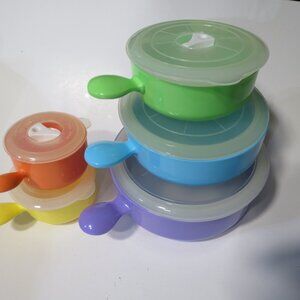 Source Unknown Multicolor Stackable Kitchen Bowls